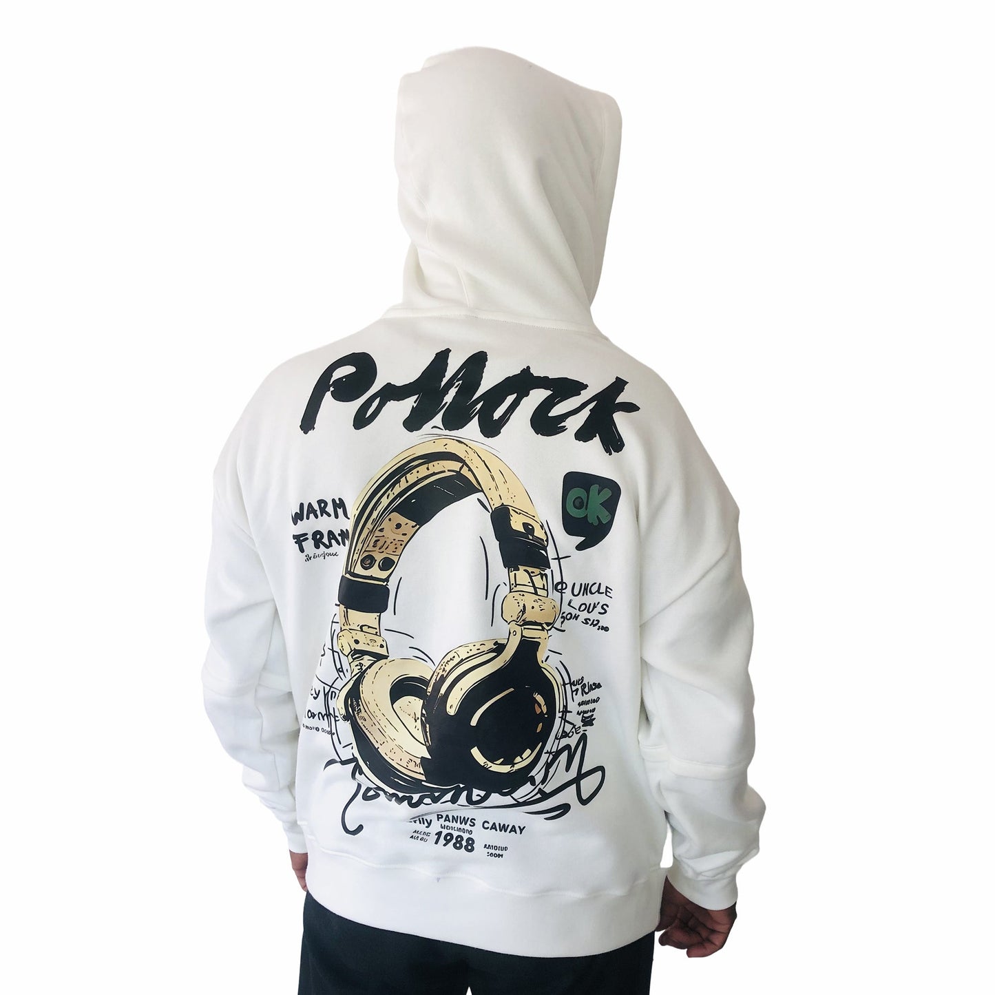 Men's Colorblock Snow Premium Oversized Hoodie