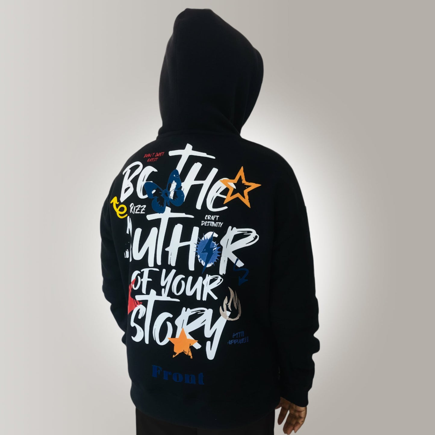 Women's Colorblock Black Grey Oversized Hoodie