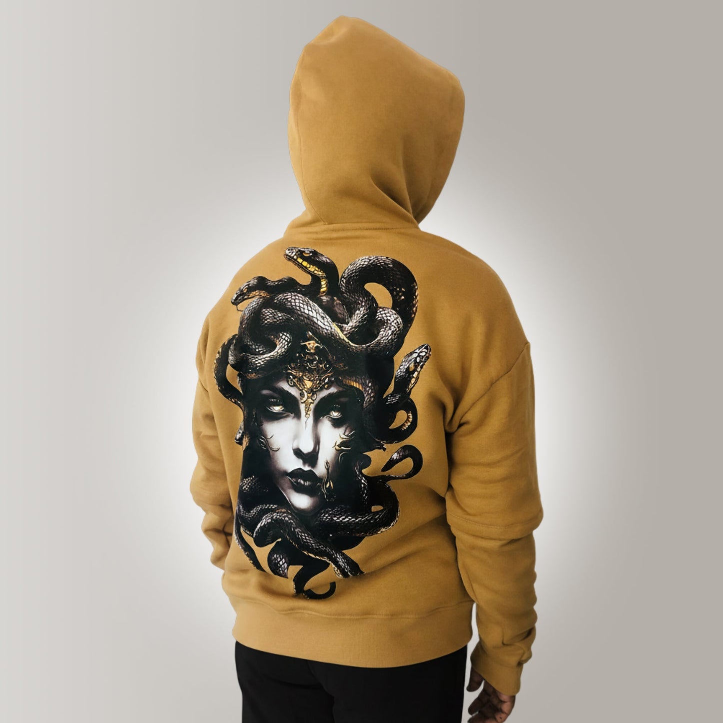 Women's Medusa Back-Print Oversized Hoodie