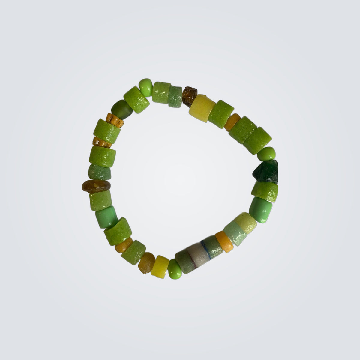 Lime Green Handmade Beaded Bracelet