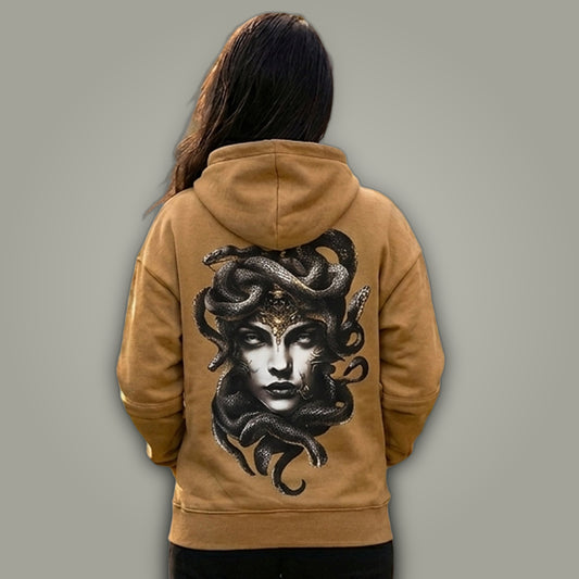 Women's Medusa Back-Print Oversized Hoodie