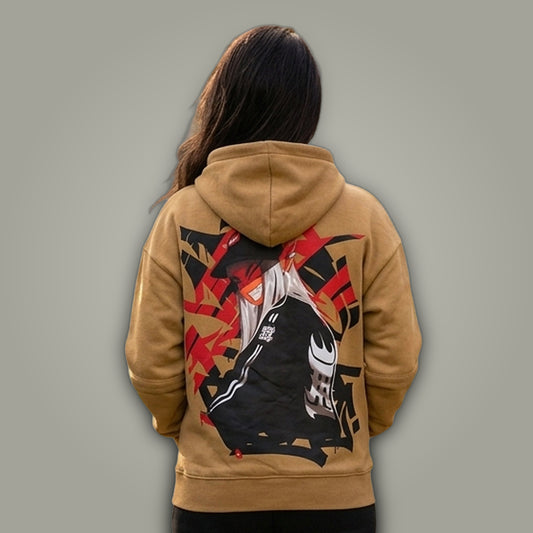Women's Colorblock Golden Premium Oversized Hoodie