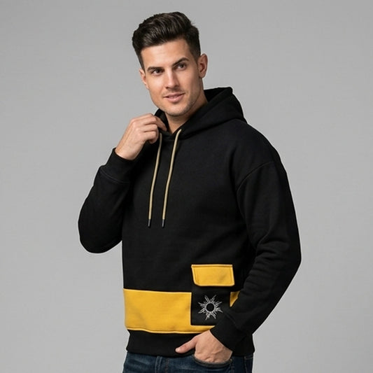 Men's Golden Zeus Olympian Back-Print Hoodie