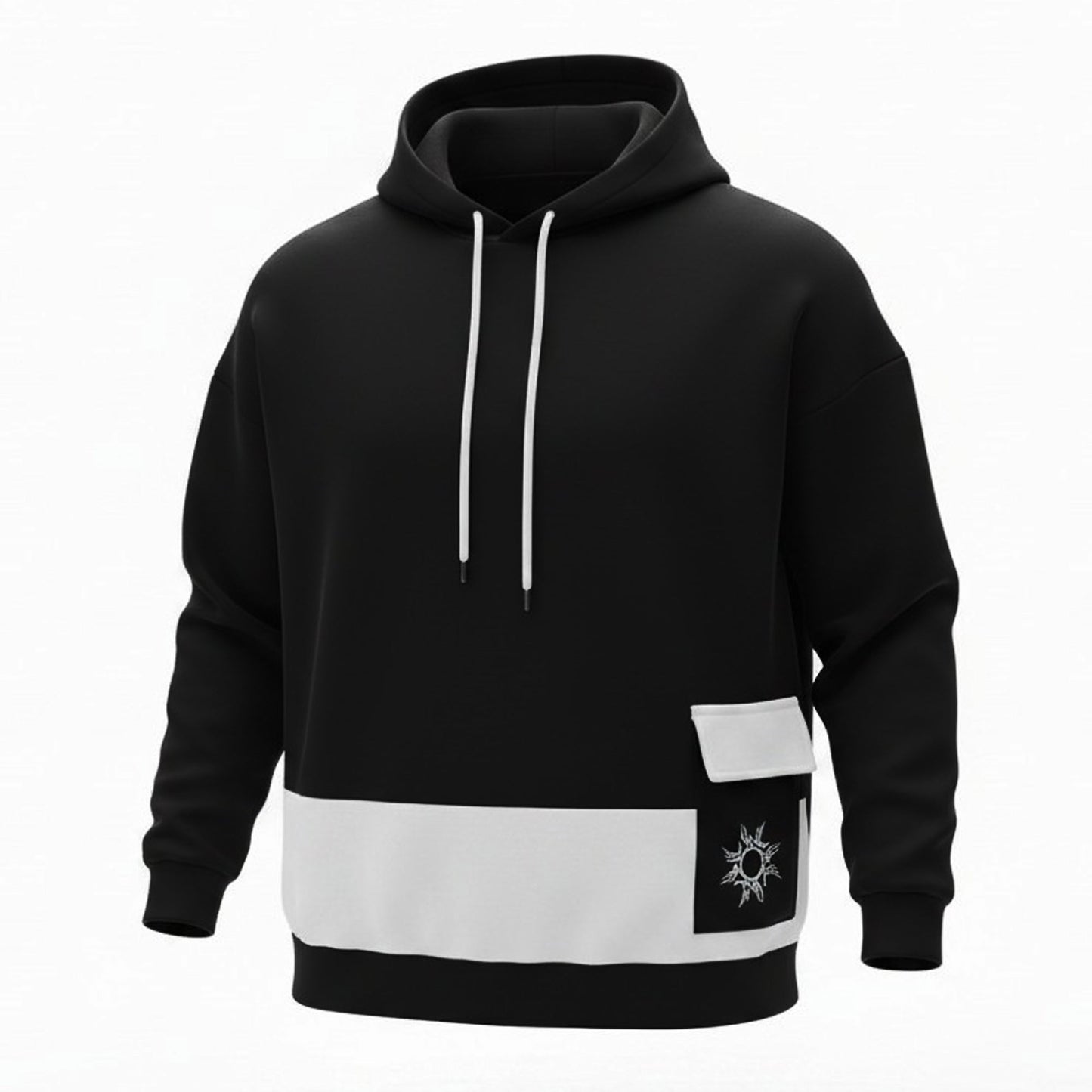 Men's Colorblock Monochrome Premium Oversized Hoodie