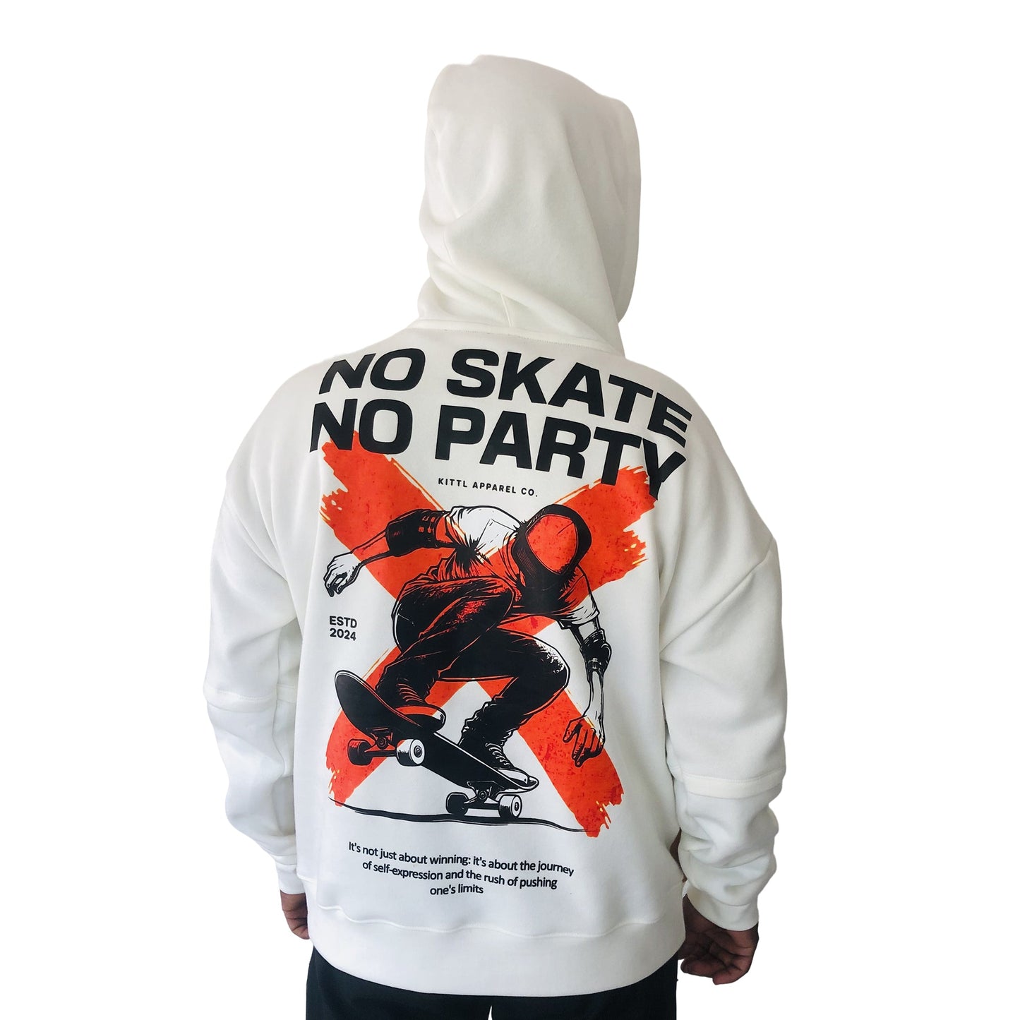 Men's Colorblock Off-White Premium Oversized Hoodie