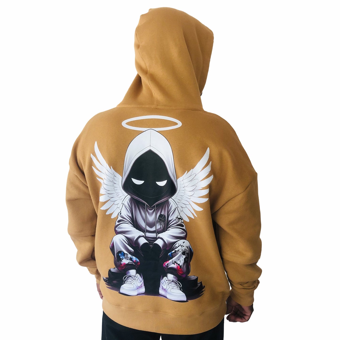Men's Colorblock Mustard Premium Oversized Hoodie
