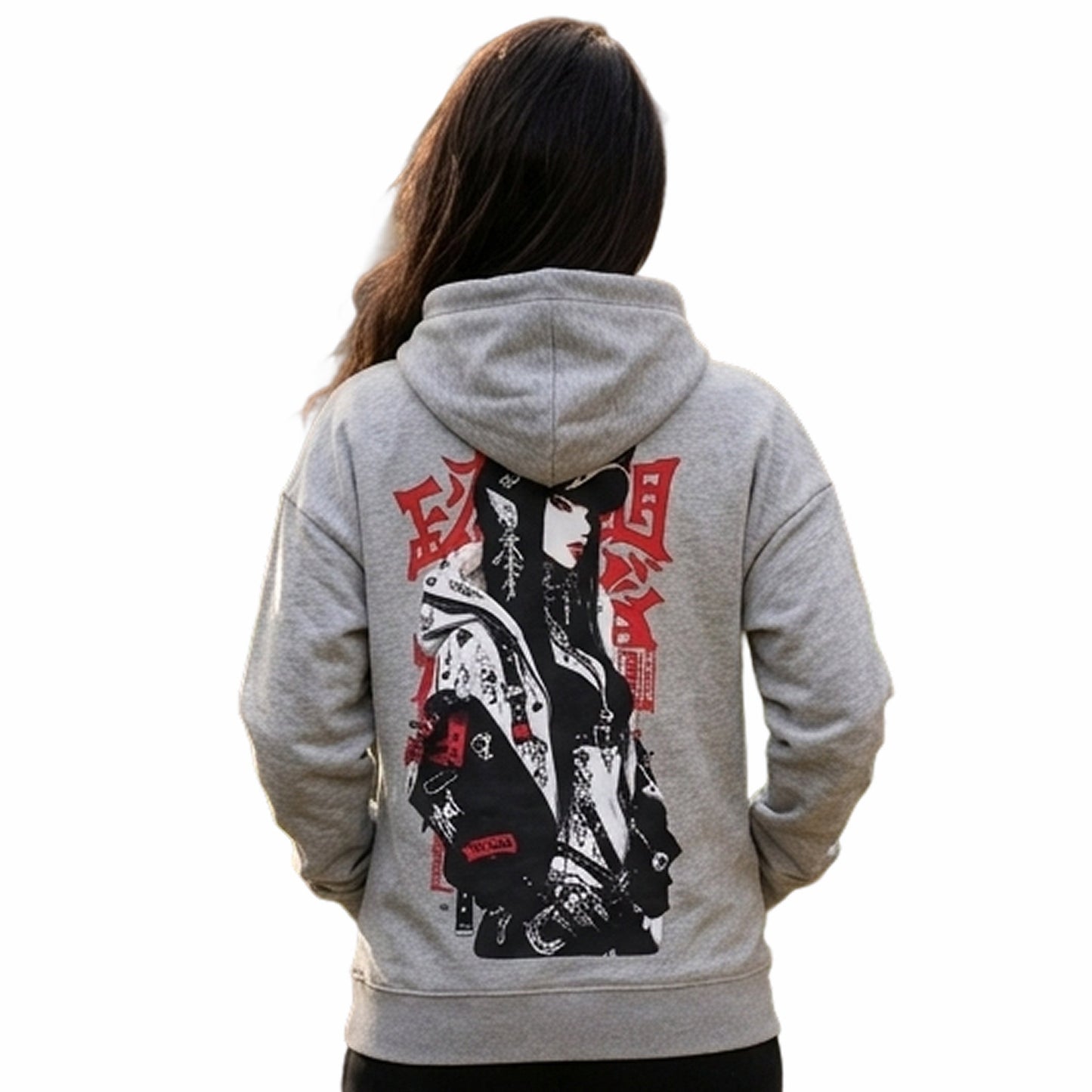 Women's Dark Spirit Back-Print Oversized Hoodie