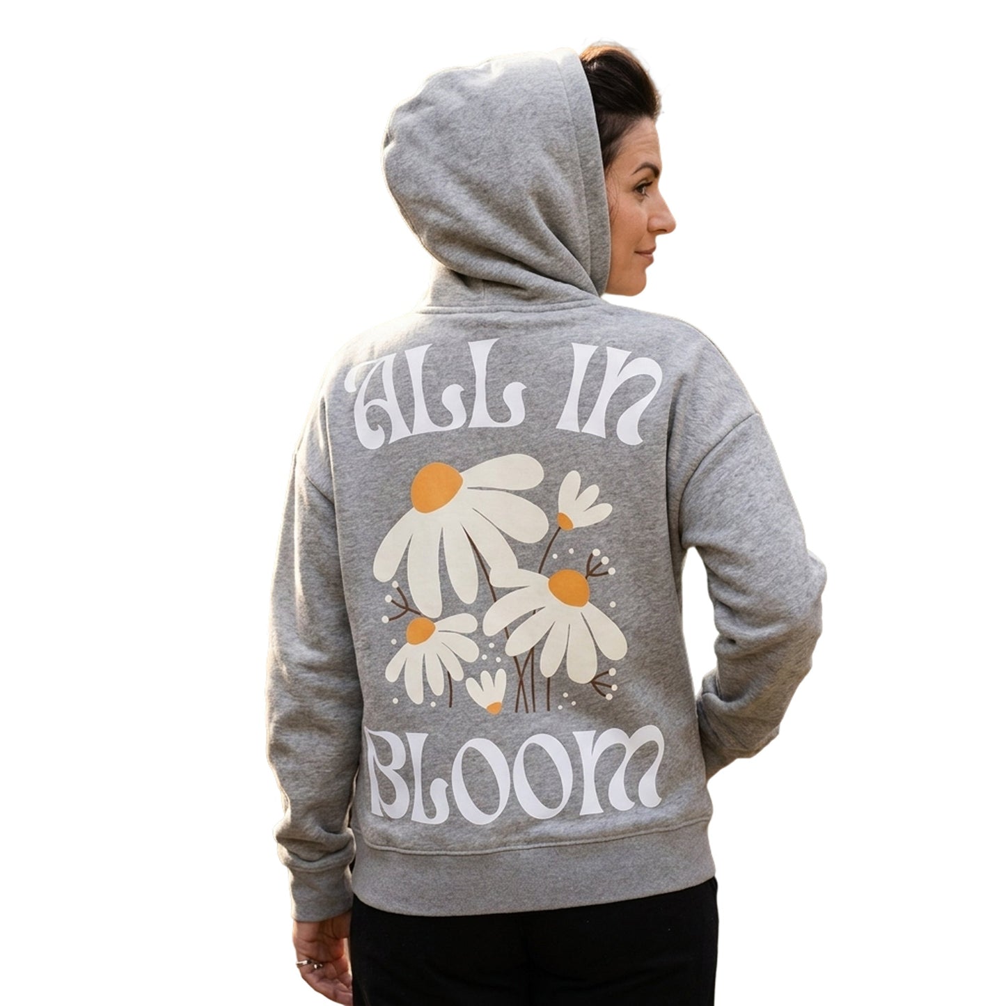 Women's Colorblock Mustard Grey Oversized Hoodie
