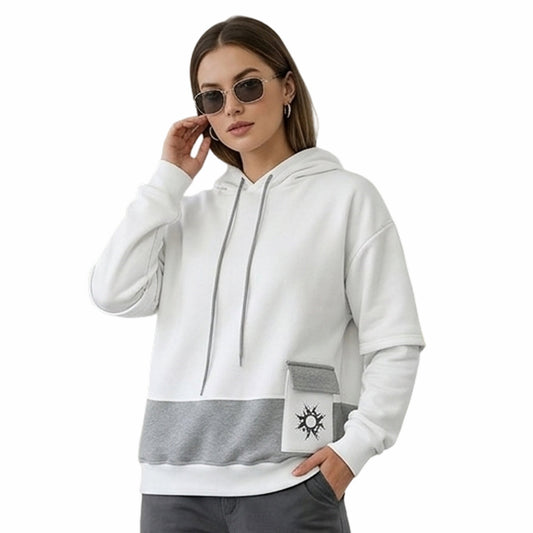 Women's Samurai Warrior Back-Print Oversized Hoodie