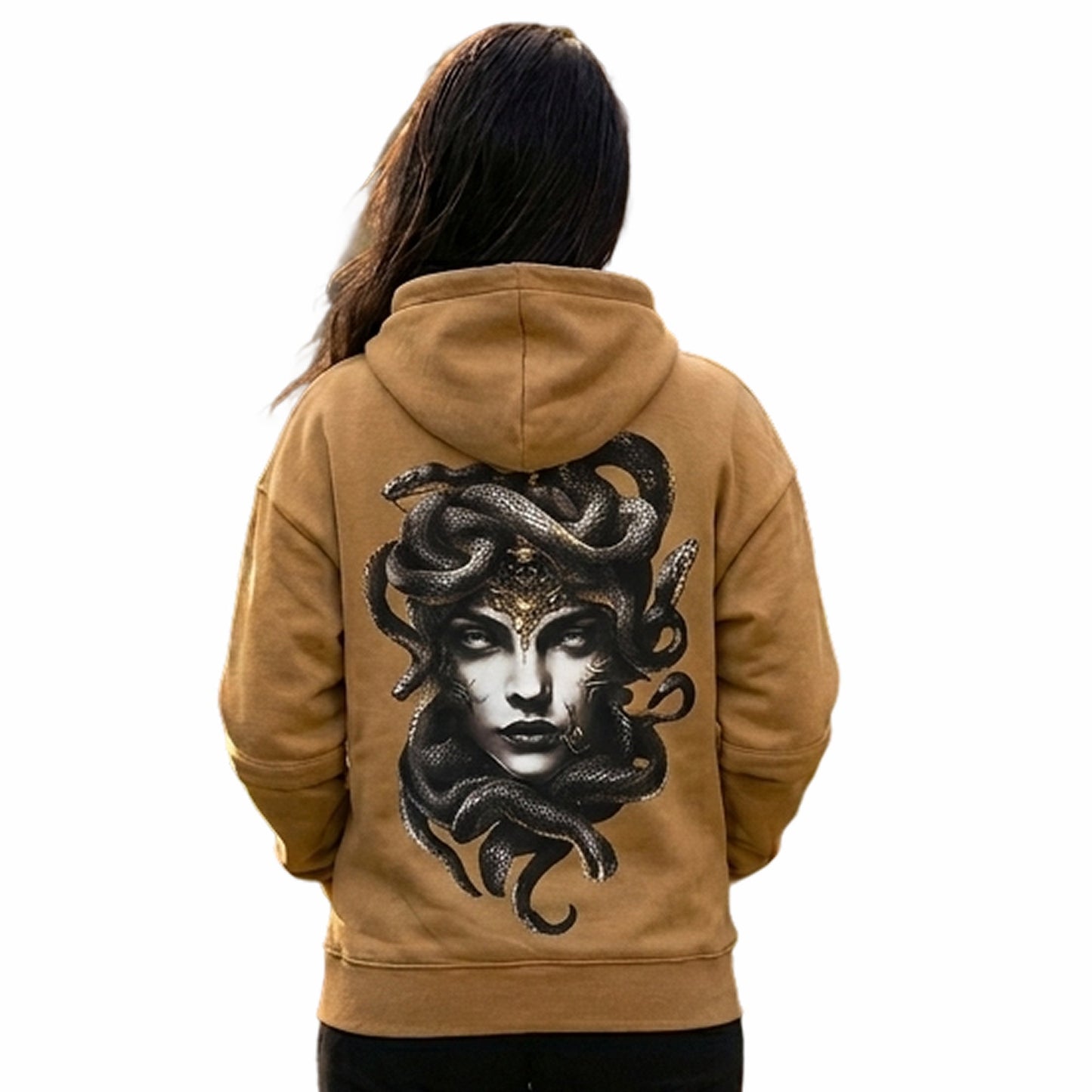 Women's Medusa Back-Print Oversized Hoodie