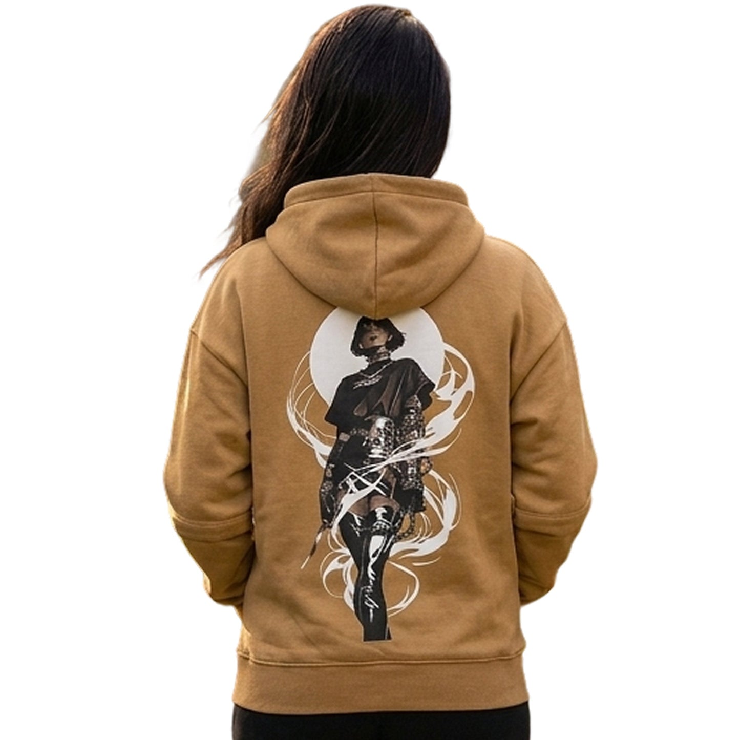 Women's Colorblock Mustard Premium Oversized Hoodie