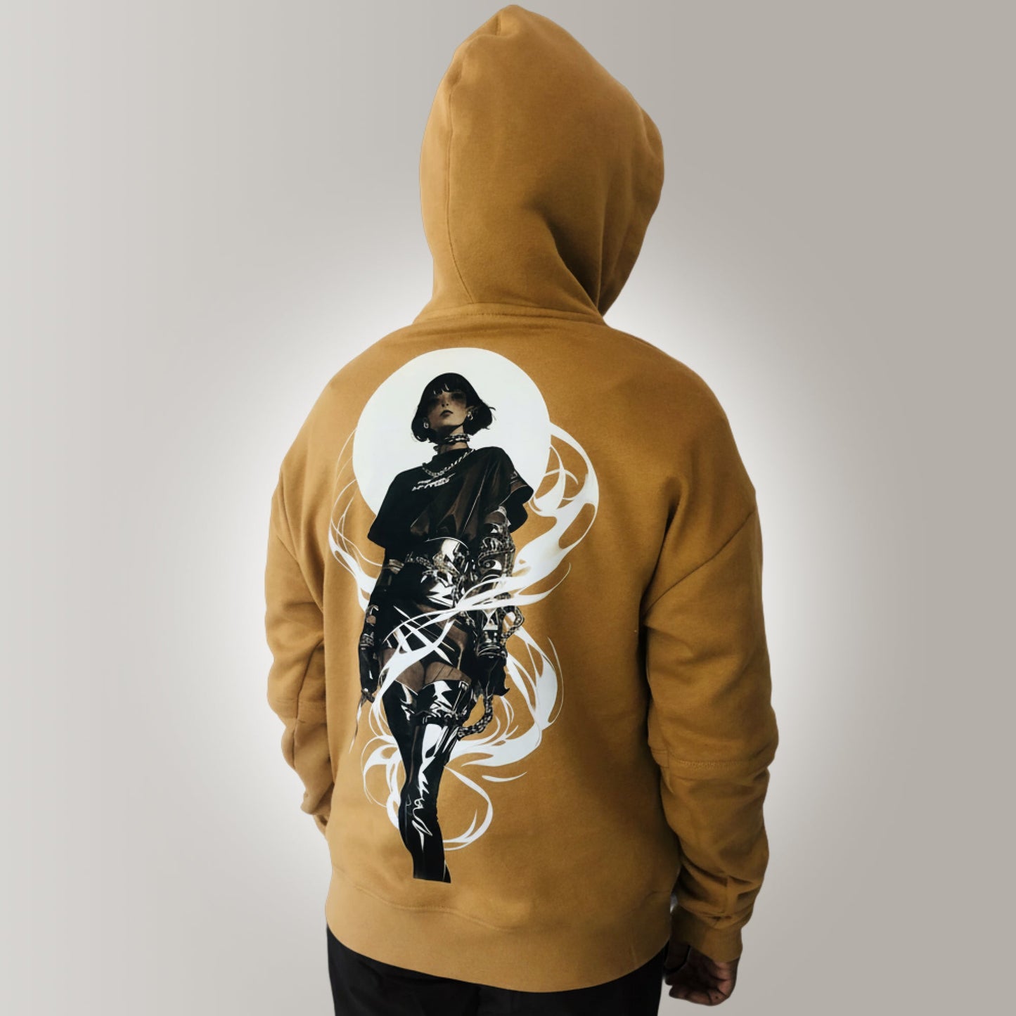 Women's Colorblock Mustard Premium Oversized Hoodie