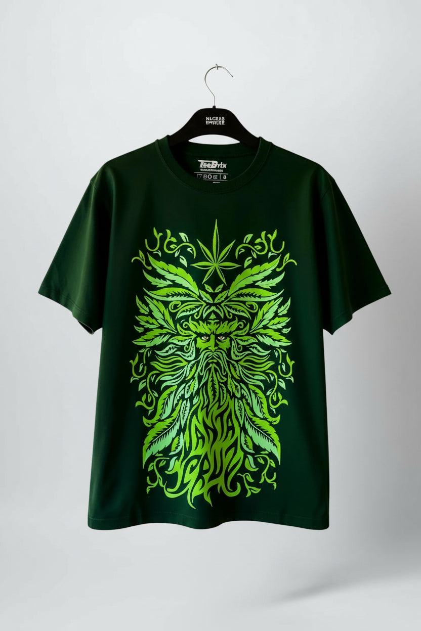Green Man Oversized Tee