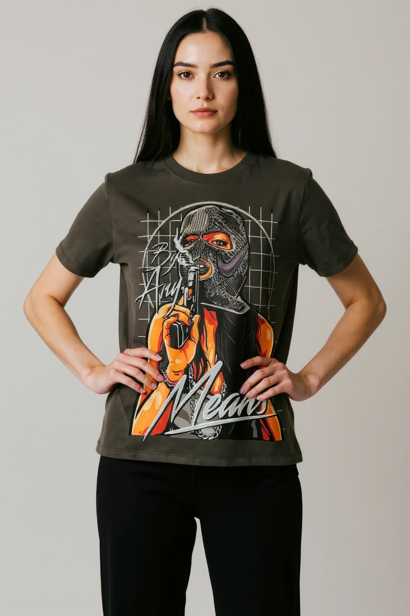 By Any Means Streetwear Tee